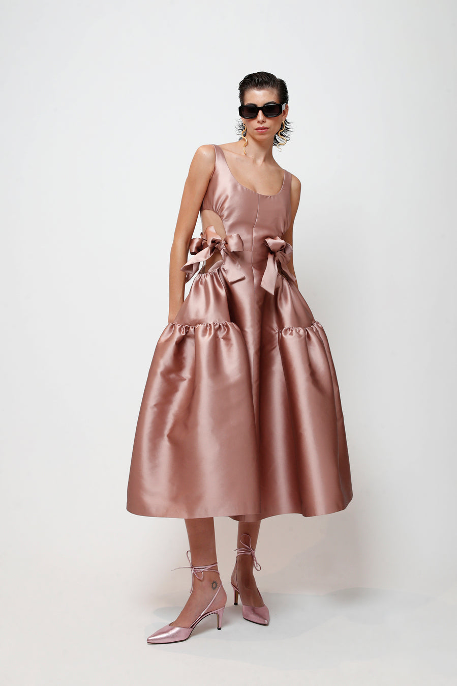 Strappy dress with bows THE 2ND SKIN CO. Strappy dress with bows THE 2ND SKIN CO.