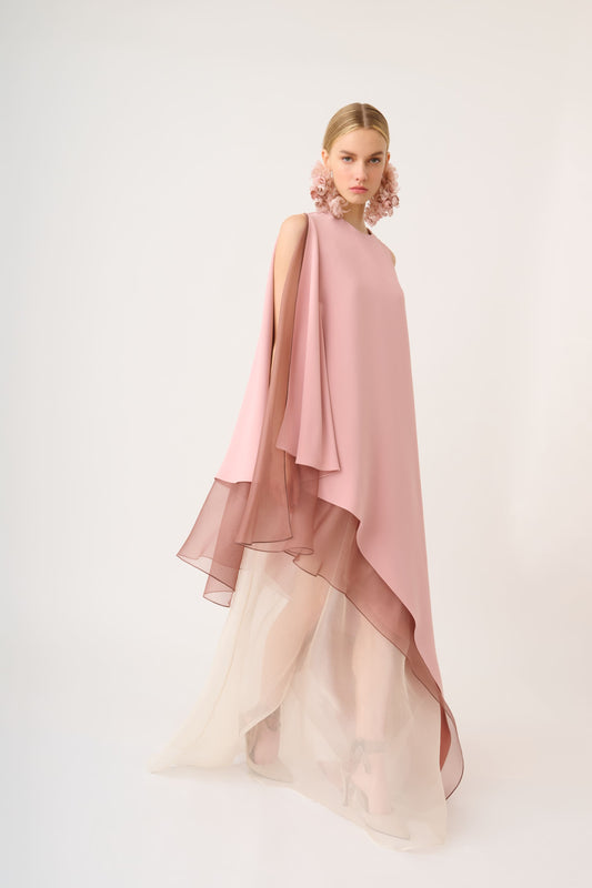 Vestido sin mangas estilo caftán