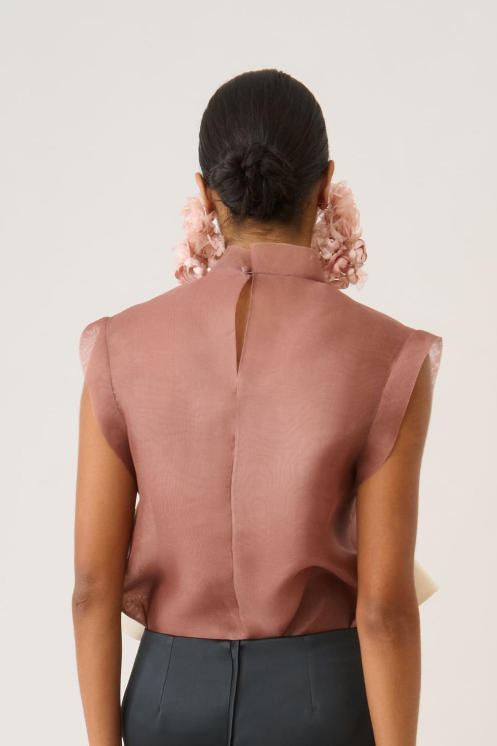 Sleeveless Organza Top