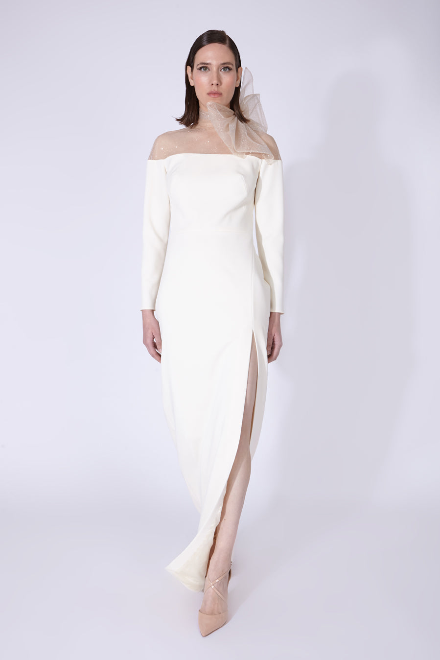 skin long dress Long Sleeve Knit Cami Maxi Dress Women Skin Tight Elegant Club Party F