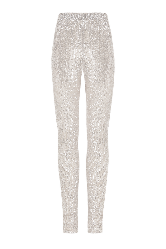 Paillettes skinny trousers