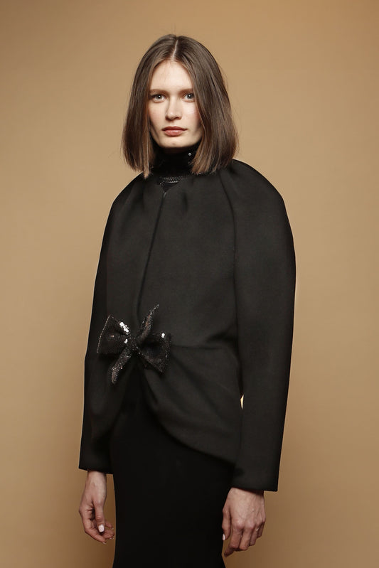 Chaqueta volumen lana