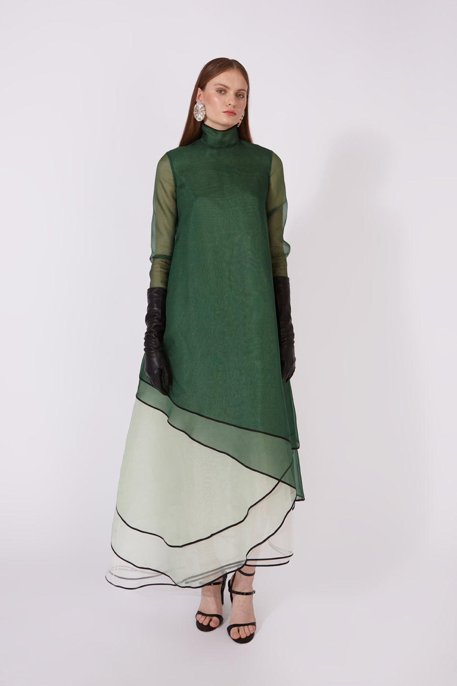 Organza Layered Maxi Dress