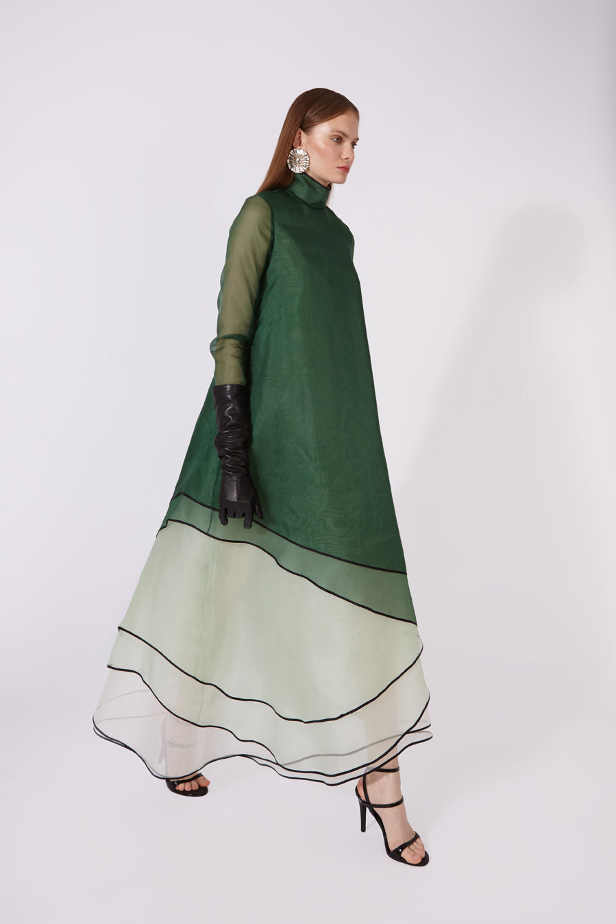 Organza Layered Maxi Dress