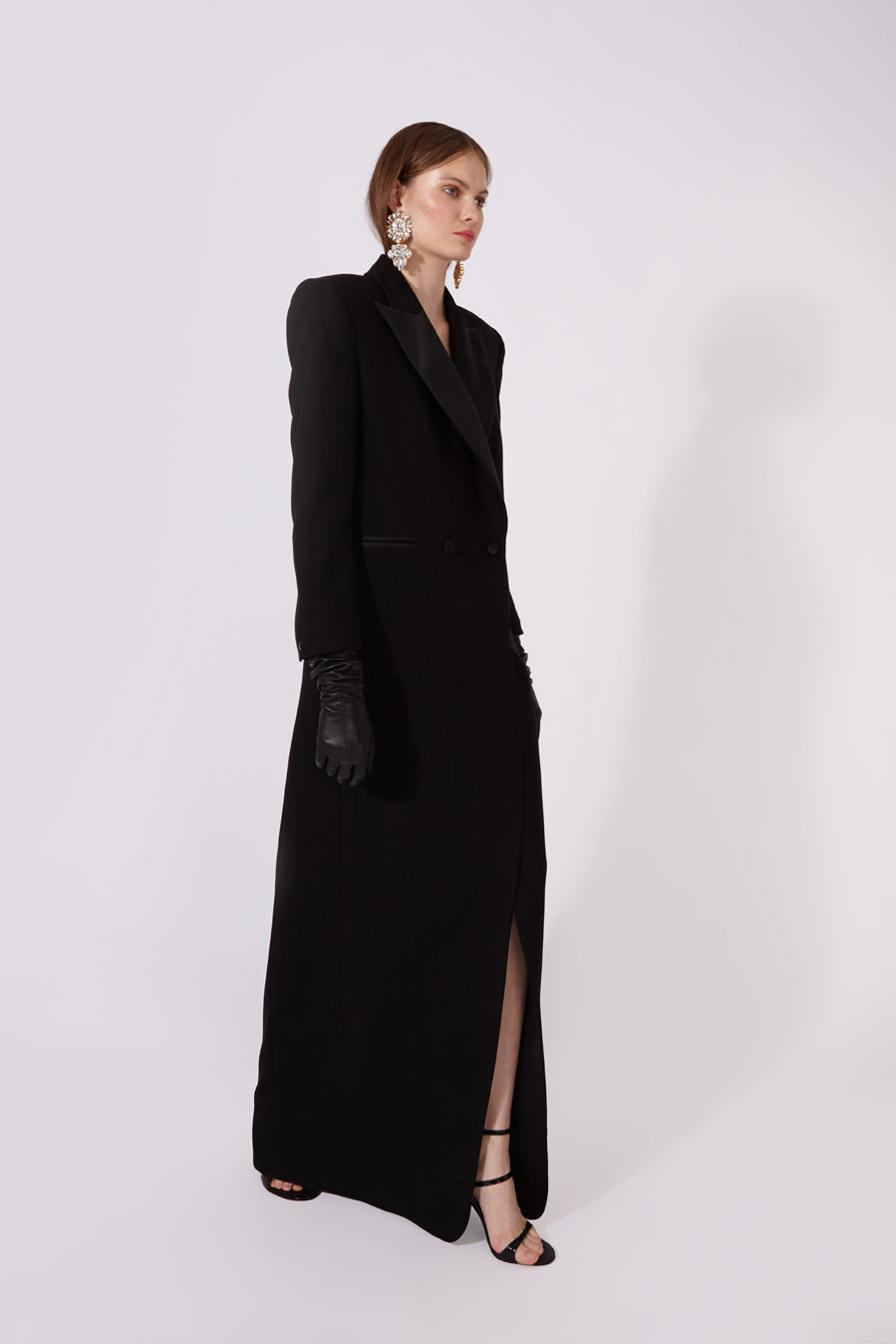 Tuxedo long dress