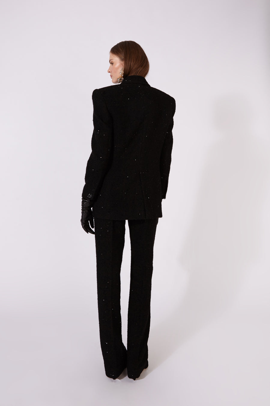 Tweed Sequin tailored trousers