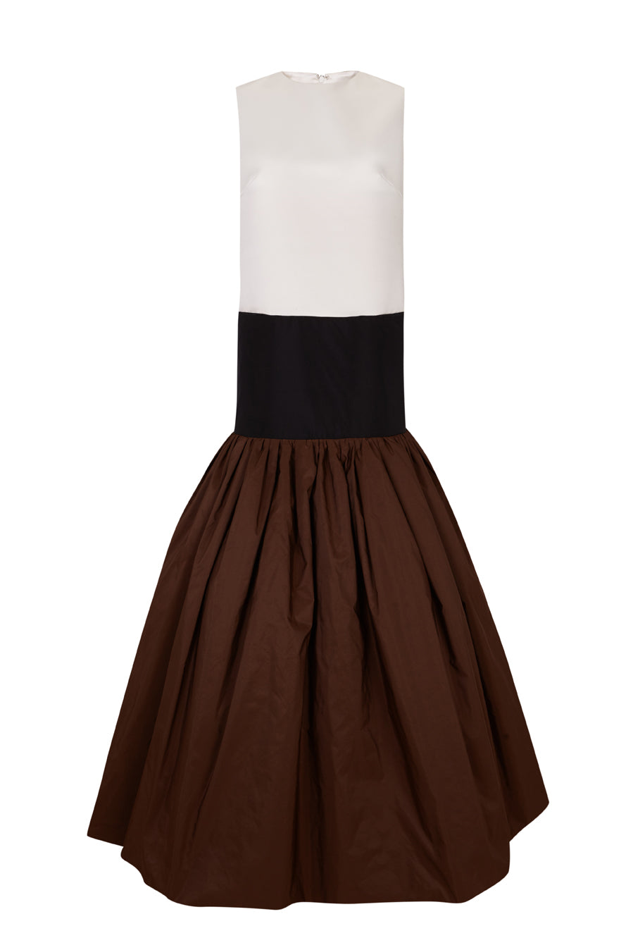 Long dress with volume skirt