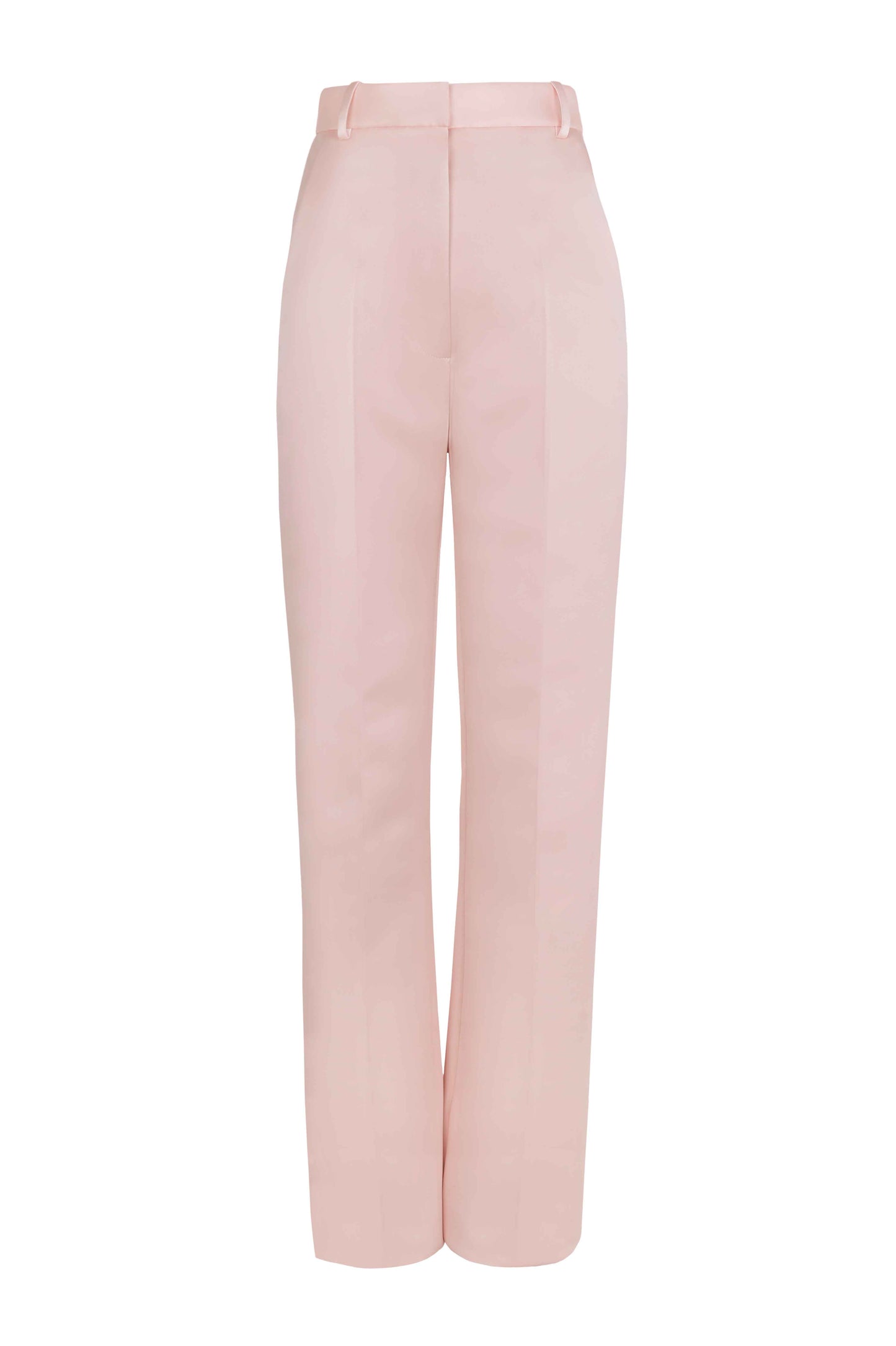 Satin long straight pants