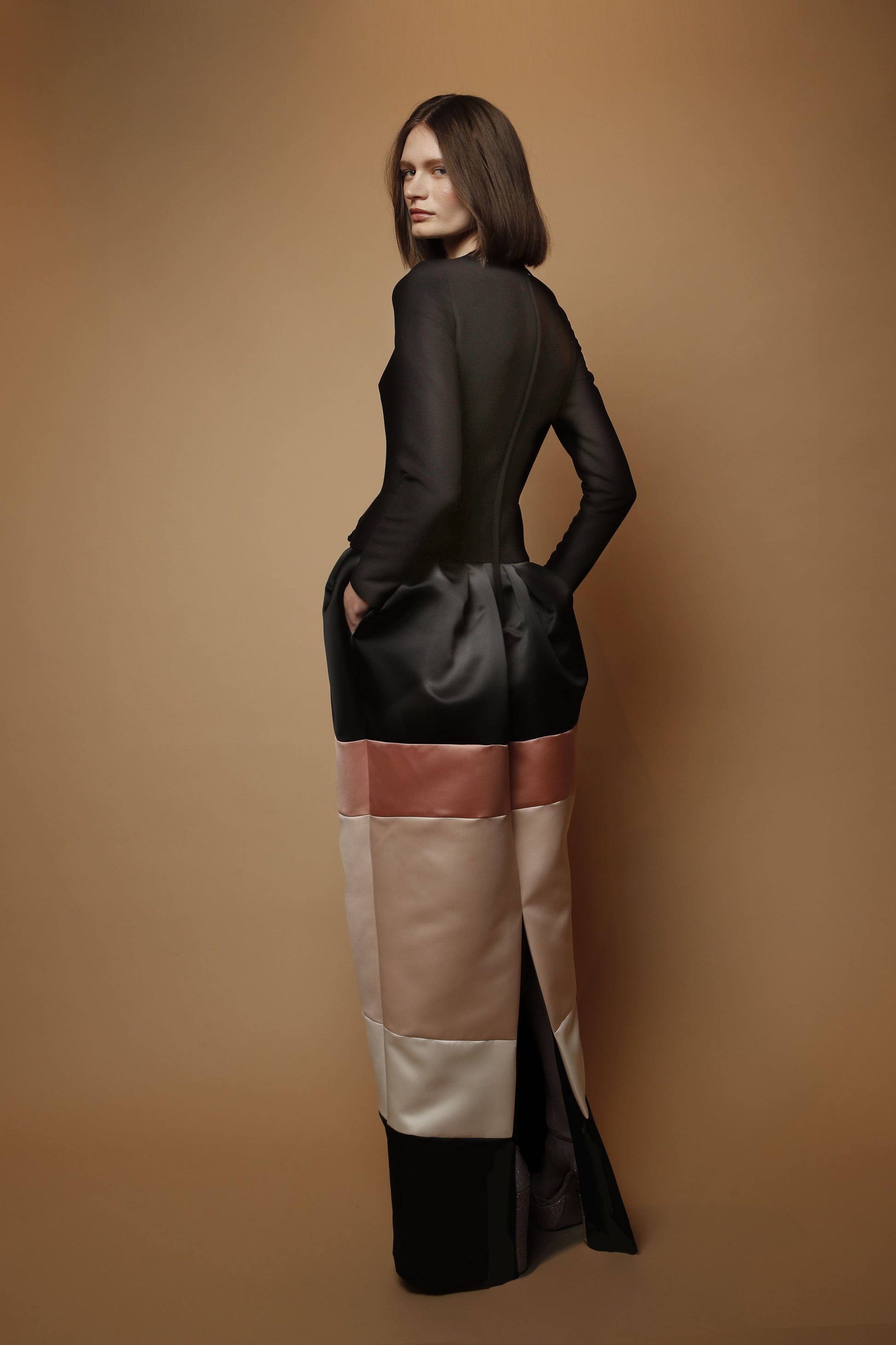 vestido largo y elegante de fiesta