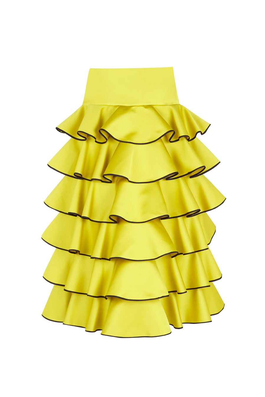Ankle-Length Ruffled Skirt
