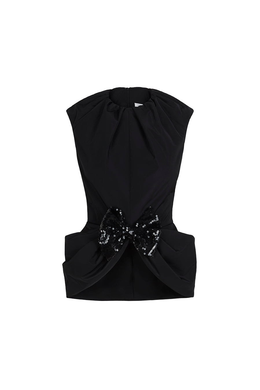 Top tafeta sin mangas