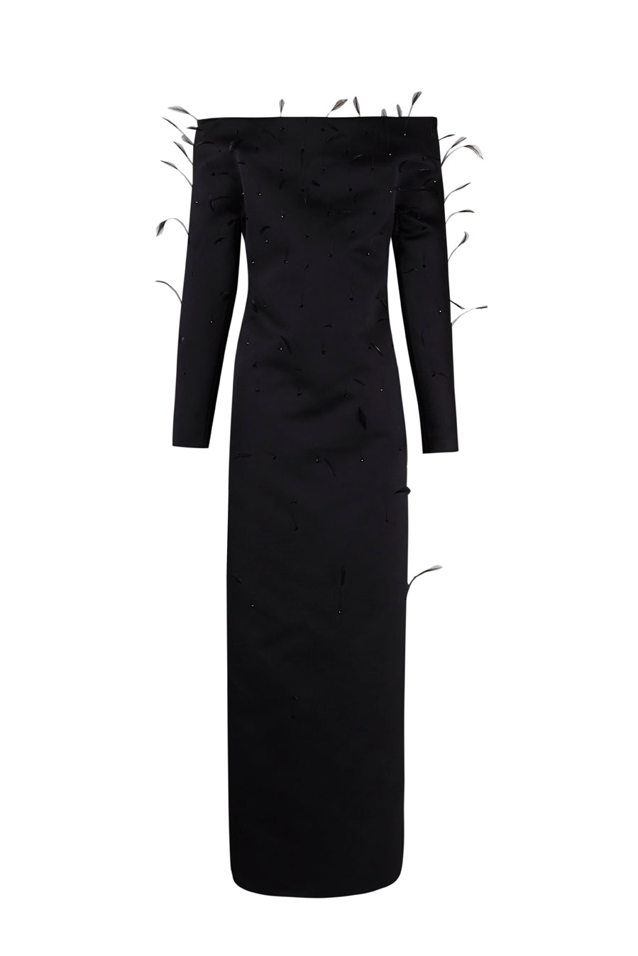 Structured high collar dress