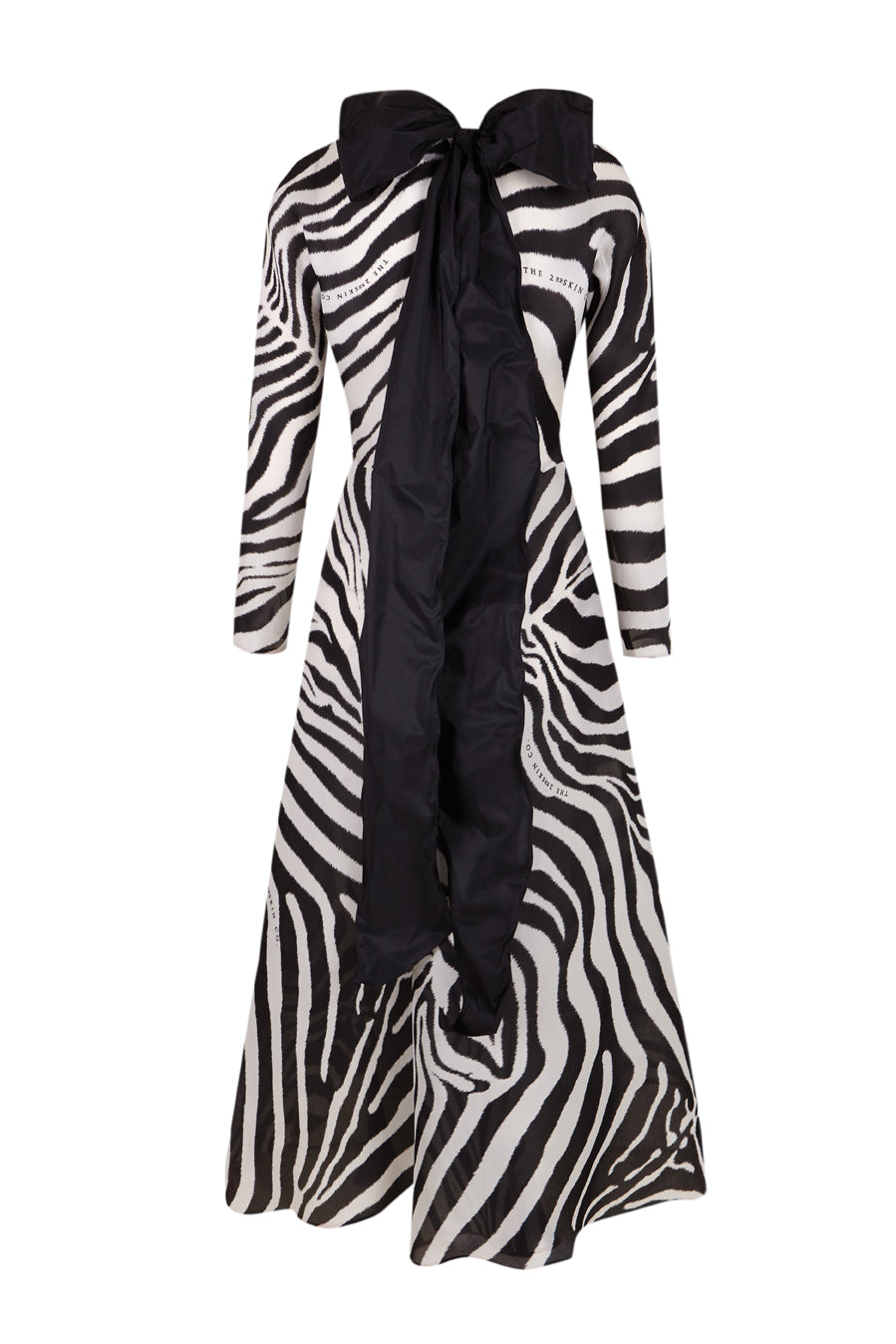 Zebra print flared swing dress
