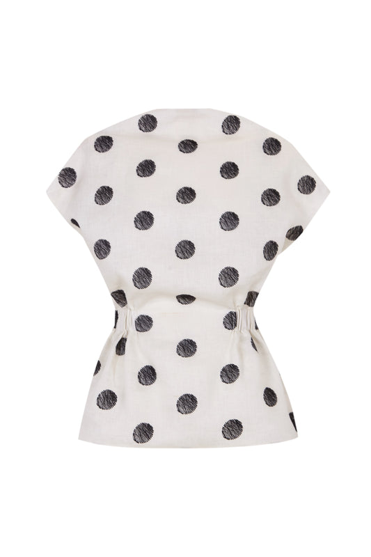 Polka dot top