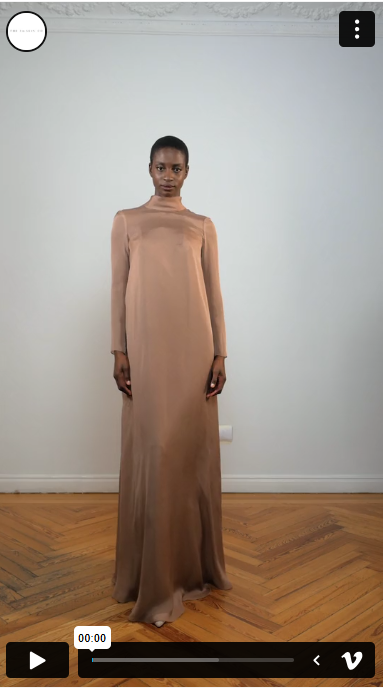 Long silk muslin dress THE 2ND SKIN CO. Long silk muslin dress THE 2ND SKIN CO.
